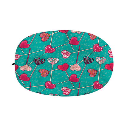 Retro Lollipop Pattern Print Car Side Mirror Covers