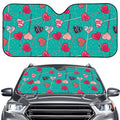Retro Lollipop Pattern Print Car Windshield Sun Shade
