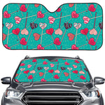 Retro Lollipop Pattern Print Car Windshield Sun Shade