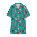 Retro Lollipop Pattern Print Cotton Hawaiian Shirt