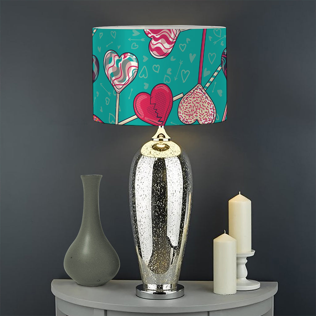 Retro Lollipop Pattern Print Drum Lamp Shade