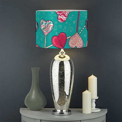 Retro Lollipop Pattern Print Drum Lamp Shade