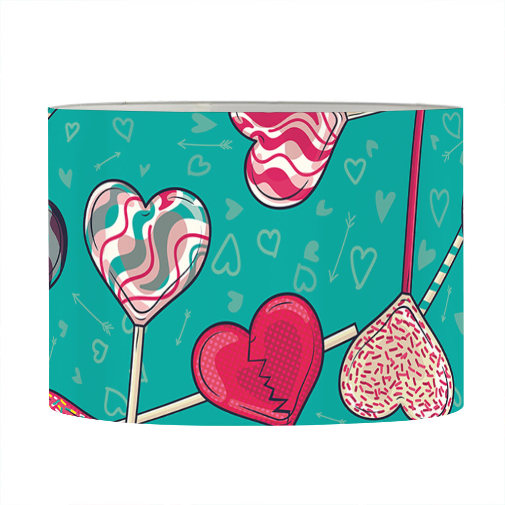 Retro Lollipop Pattern Print Drum Lamp Shade