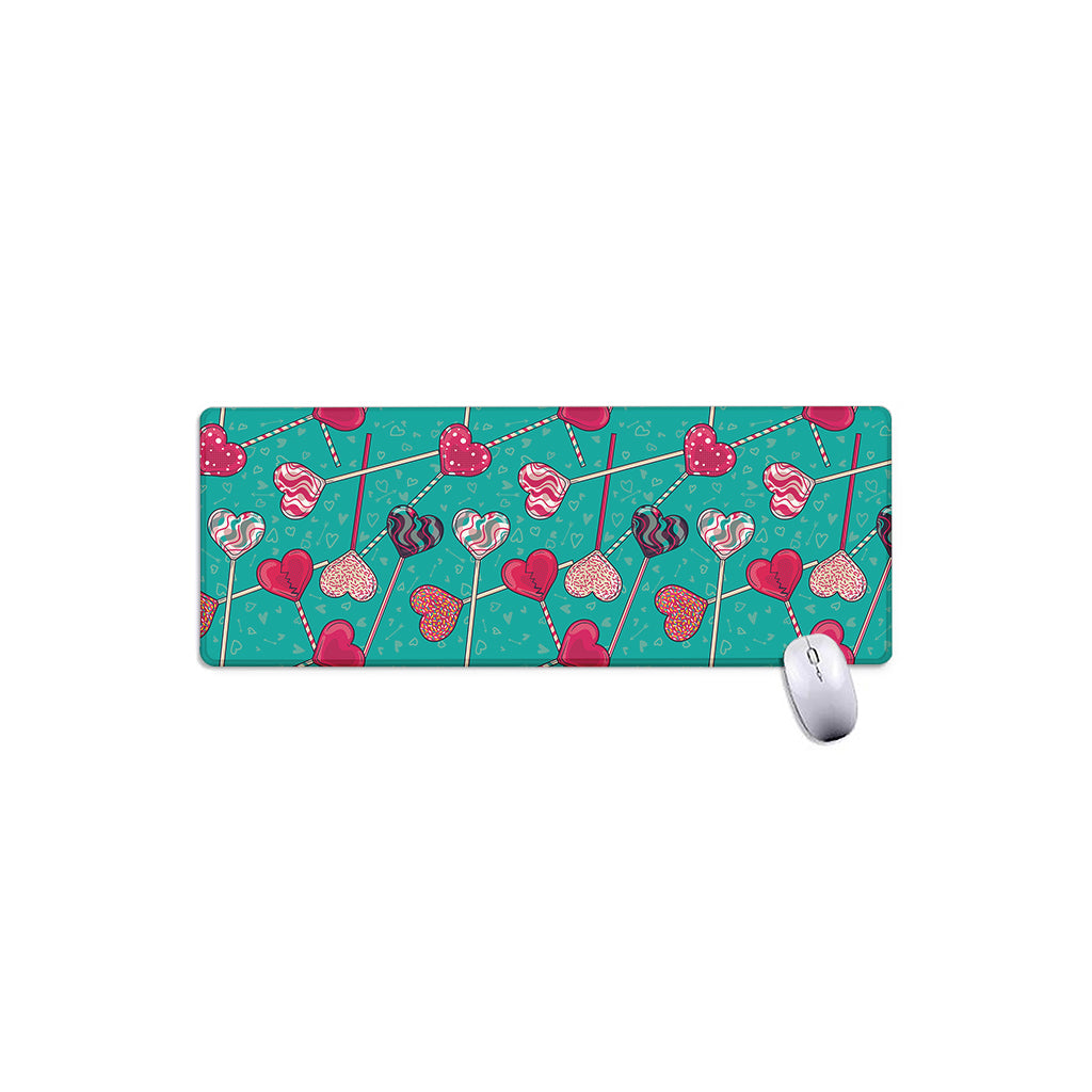 Retro Lollipop Pattern Print Extended Mouse Pad