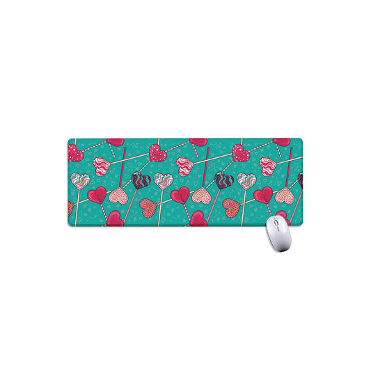 Retro Lollipop Pattern Print Extended Mouse Pad