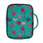Retro Lollipop Pattern Print Front Pocket Bible Bag