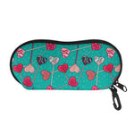 Retro Lollipop Pattern Print Glasses Case