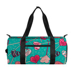 Retro Lollipop Pattern Print Gym Bag