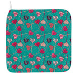 Retro Lollipop Pattern Print Hand Towel