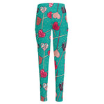 Retro Lollipop Pattern Print High-Waisted Pocket Leggings