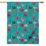 Retro Lollipop Pattern Print House Flag