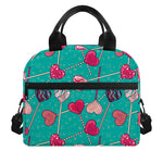 Retro Lollipop Pattern Print Insulated Lunch Bag