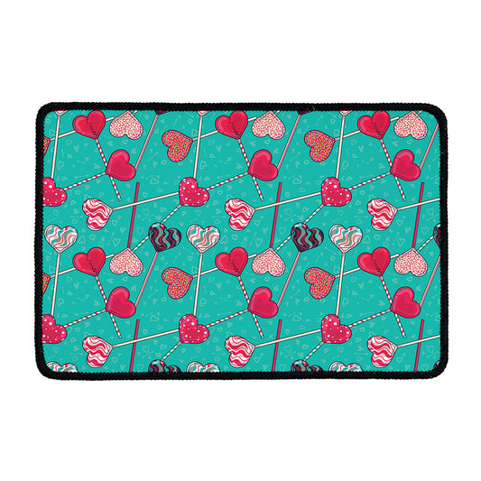 Retro Lollipop Pattern Print Kitchen Mat