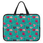 Retro Lollipop Pattern Print Laptop Sleeve With Handle