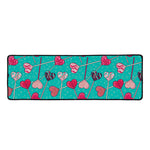 Retro Lollipop Pattern Print Long Kitchen Mat