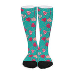 Retro Lollipop Pattern Print Long Socks