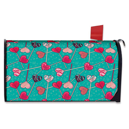 Retro Lollipop Pattern Print Mailbox Cover