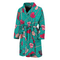 Retro Lollipop Pattern Print Men's Bathrobe