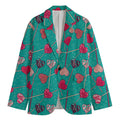 Retro Lollipop Pattern Print Men's Blazer