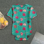 Retro Lollipop Pattern Print Men's Bodysuit