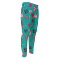 Retro Lollipop Pattern Print Men's Compression Pants