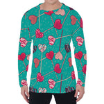 Retro Lollipop Pattern Print Men's Long Sleeve T-Shirt