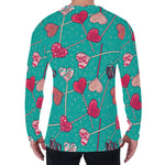 Retro Lollipop Pattern Print Men's Long Sleeve T-Shirt