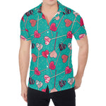 Retro Lollipop Pattern Print Men's Shirt