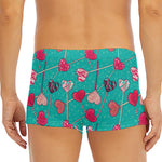 Retro Lollipop Pattern Print Men's Short Boxer Briefs
