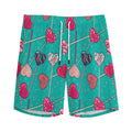 Retro Lollipop Pattern Print Men's Athletic Shorts