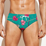 Retro Lollipop Pattern Print Men's Swim Briefs