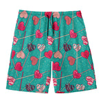 Retro Lollipop Pattern Print Men's Swim Trunks