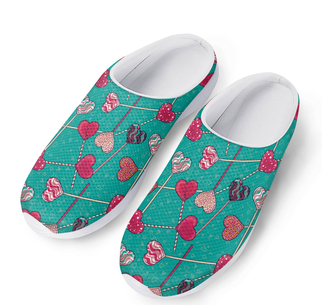 Retro Lollipop Pattern Print Mesh Casual Shoes