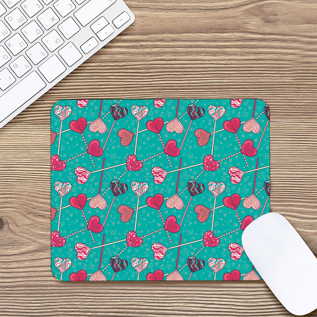 Retro Lollipop Pattern Print Mouse Pad