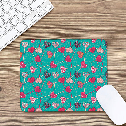 Retro Lollipop Pattern Print Mouse Pad
