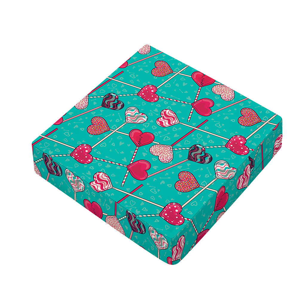 Retro Lollipop Pattern Print Outdoor Seat Cushion Cover