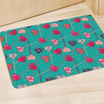 Retro Lollipop Pattern Print Polyester Doormat