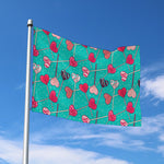 Retro Lollipop Pattern Print Polyester Flag