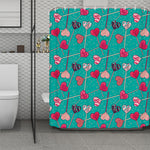 Retro Lollipop Pattern Print Polyester Shower Curtain