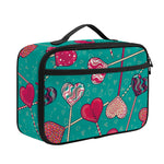Retro Lollipop Pattern Print Portable Lunch Bag