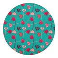 Retro Lollipop Pattern Print Round Blanket