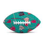 Retro Lollipop Pattern Print Rugby Ball