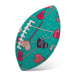Retro Lollipop Pattern Print Rugby Ball