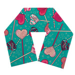 Retro Lollipop Pattern Print Scarf