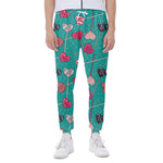 Retro Lollipop Pattern Print Scuba Joggers