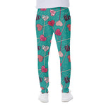 Retro Lollipop Pattern Print Scuba Joggers