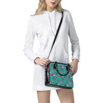 Retro Lollipop Pattern Print Shoulder Handbag