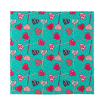 Retro Lollipop Pattern Print Silk Bandana