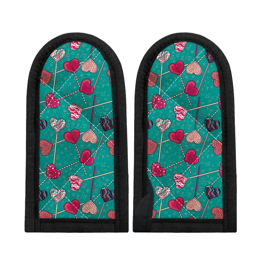 Retro Lollipop Pattern Print Skillet Handle Cover