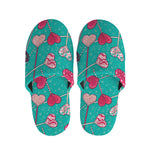 Retro Lollipop Pattern Print Slippers